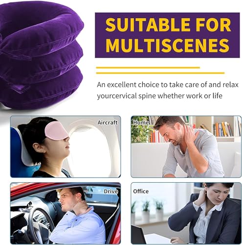 Cervical Neck Traction Device for Neck Pain Relief, Adjustable Inflatable for Neck Decompression