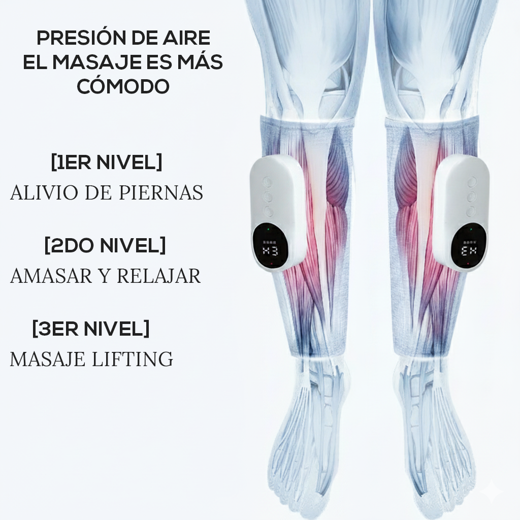 Masajeador Pantorrillas Calor Alivio Dolor y Circulación