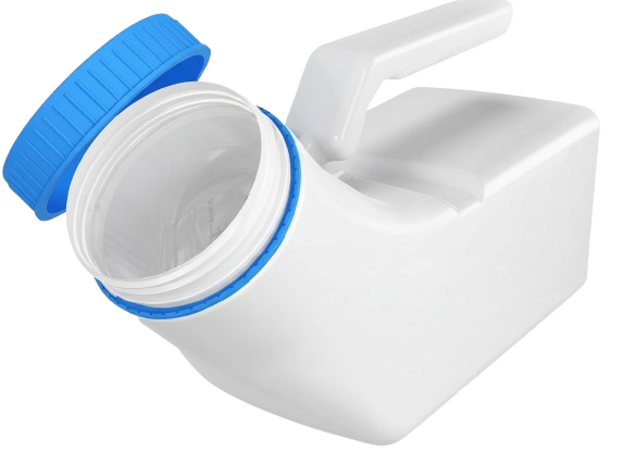 Orinal Masculino Luminoso (1000 ml) con Tapa Antiderrames