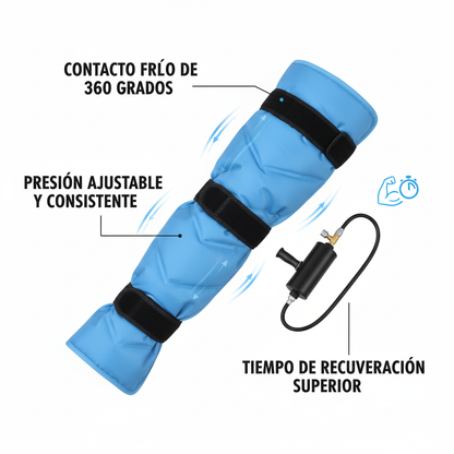 Pack de Hielo y Compresión (Frío/Calor) para Alivio Superior del Dolor de Pierna
