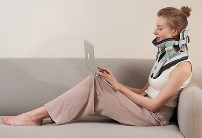 Dispositivo de Tracción Cervical Ajustable para Cuello y Hombros. Alivia el dolor cervical y corrige la columna