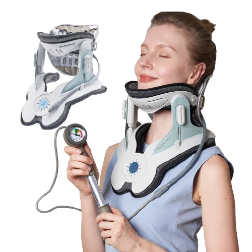 Dispositivo de Tracción Cervical Ajustable para Cuello y Hombros. Alivia el dolor cervical y corrige la columna