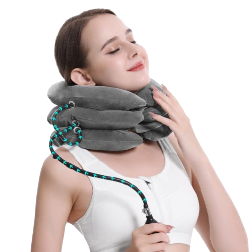 Dispositivo de tracción cervical para alivio instantáneo del dolor de cuello