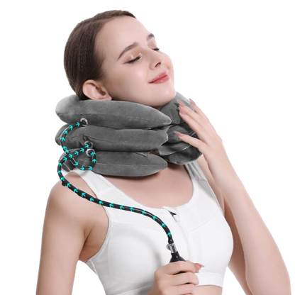 Dispositivo de tracción cervical para alivio instantáneo del dolor de cuello