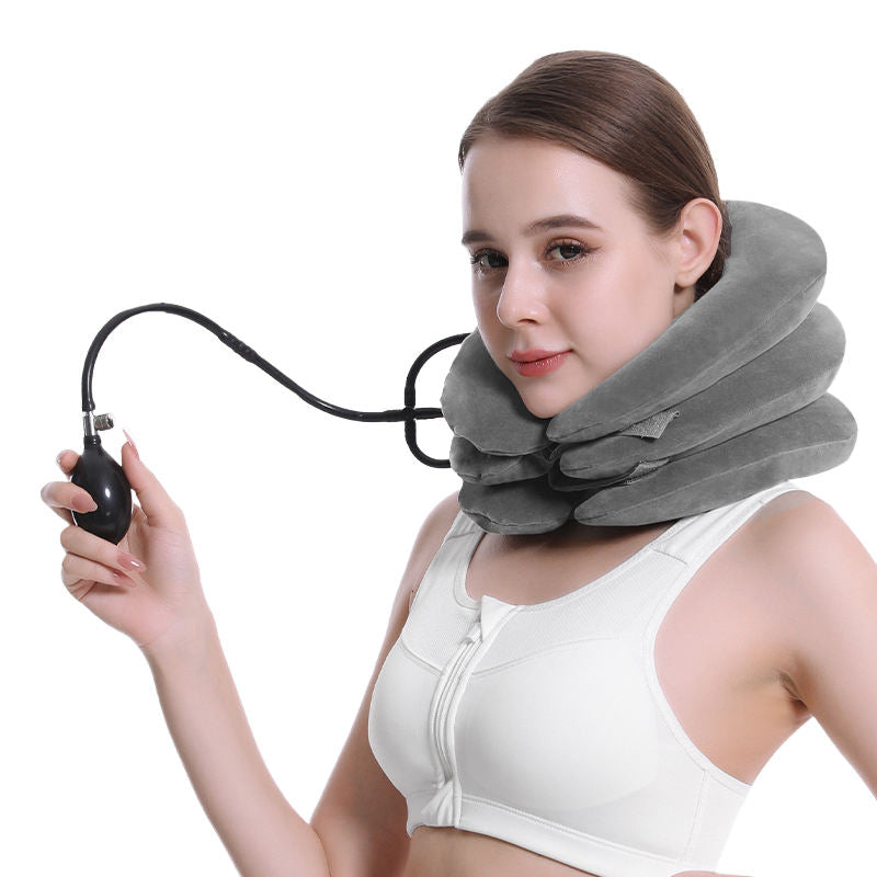 Dispositivo de tracción cervical para alivio instantáneo del dolor de cuello