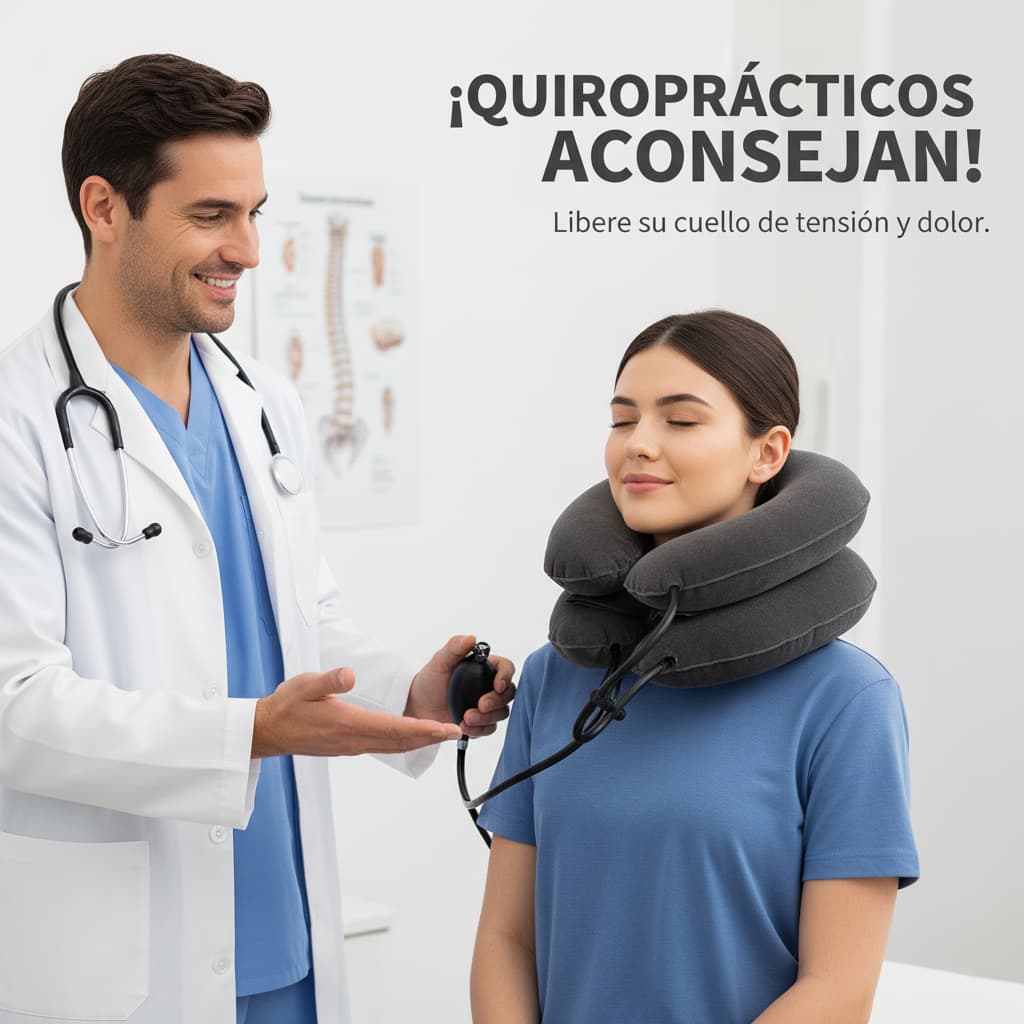 Dispositivo de tracción cervical para alivio instantáneo del dolor de cuello