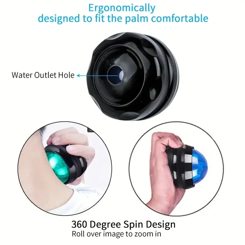 Roller Massage Balls for Muscle Soreness, Muscle Nodules, Yoga and Myofascial Release Self-Massage Tools