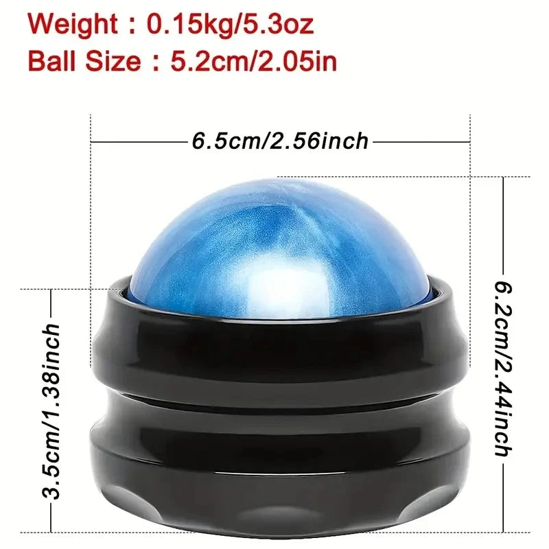 Roller Massage Balls for Muscle Soreness, Muscle Nodules, Yoga and Myofascial Release Self-Massage Tools
