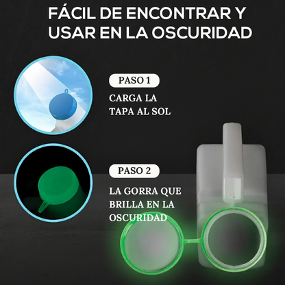 Orinal Masculino Luminoso (1000 ml) con Tapa Antiderrames